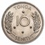 1967 Tonga Copper-Nickel 10 Seniti Salote Tupou III BU