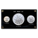 1968 Haiti Silver 3-Coin Proof Set