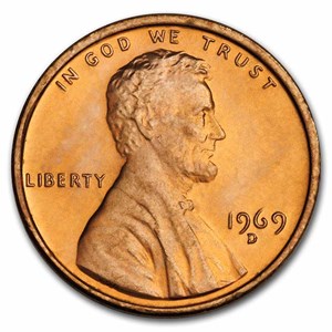 Buy 1969-D Lincoln Cent BU (Red) | APMEX