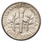 1969-D Roosevelt Dime 50-Coin Roll BU