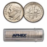 1969-D Roosevelt Dime 50-Coin Roll BU