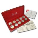 1969 Tunisia Silver 10-Coin Proof Set