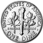 1970 Roosevelt Dime BU