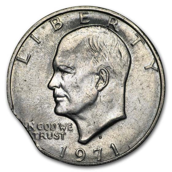 Buy 1971-D Clad Eisenhower Dollar BU (Clipped Planchet) | APMEX