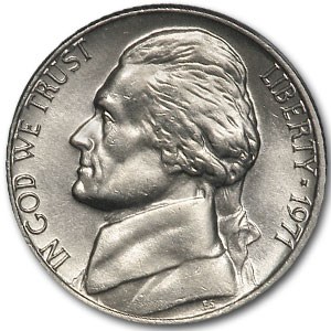 1971 Jefferson Nickel BU