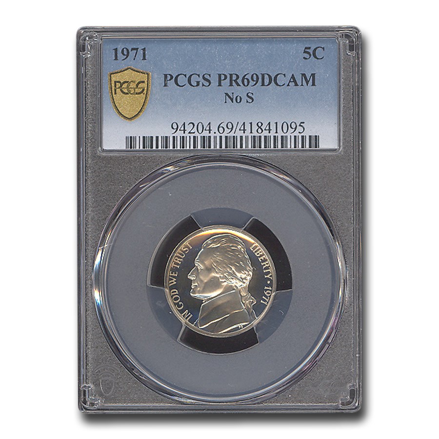 Buy 1971 Jefferson Nickel PR-69 DCAM PCGS (No S) | APMEX