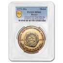 1971-Mo Mexico 8 Escudos Medal MS-66 PCGS (Grove-1103, Gilt)