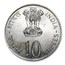 1972 India Silver 10 Rupees Independence BU