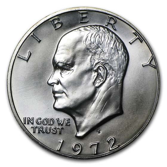 Buy 1972 S 40 Silver Eisenhower Dollar BU APMEX