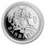 1973-1981 Barbados Silver $10 Neptune Proof