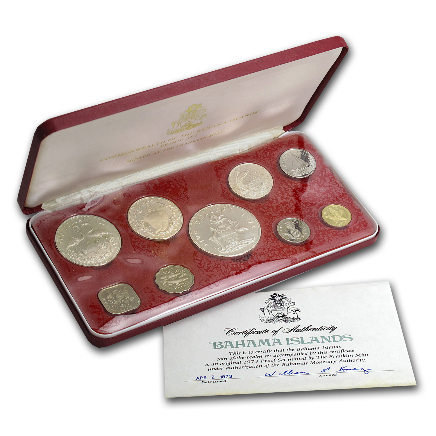 Buy 1973 Bahamas 9-Piece Proof Set | APMEX