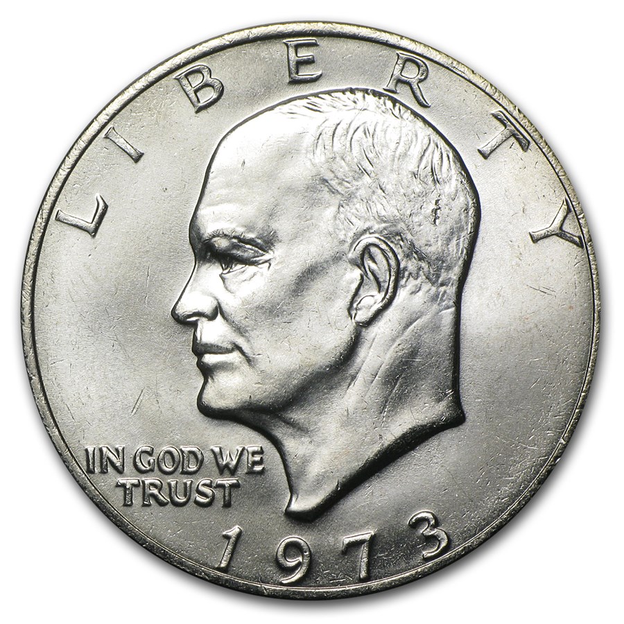 1973 Clad Eisenhower Dollar BU