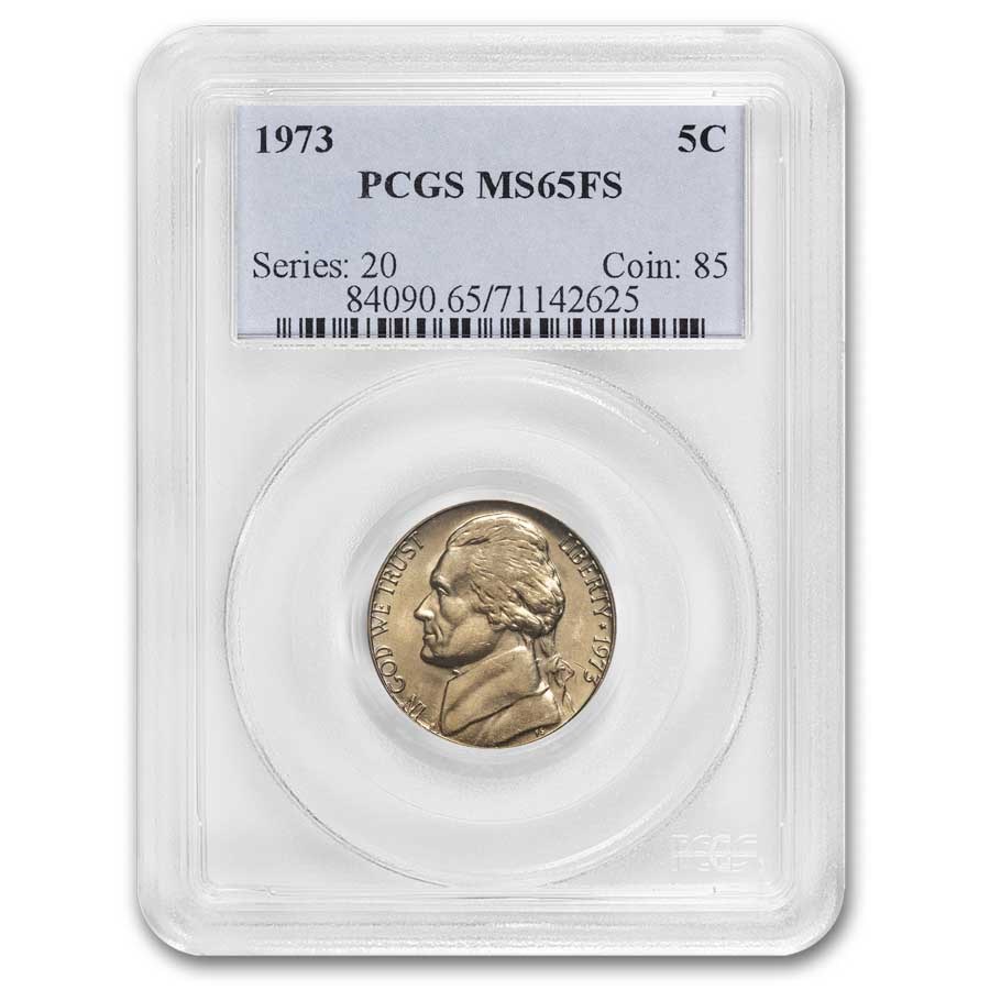 1973 Jefferson Nickel MS-65 (FS) PCGS