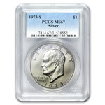 1973-S Silver Eisenhower Dollar MS-67 PCGS