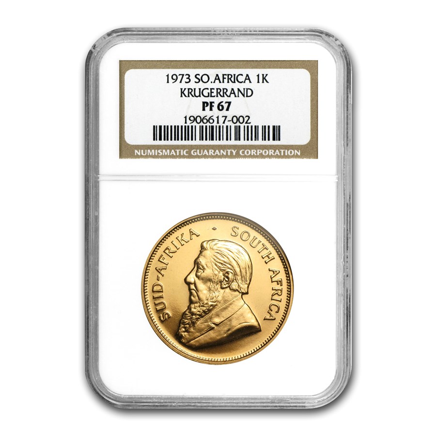 1973 South Africa 1 oz Gold Krugerrand PF-67 NGC