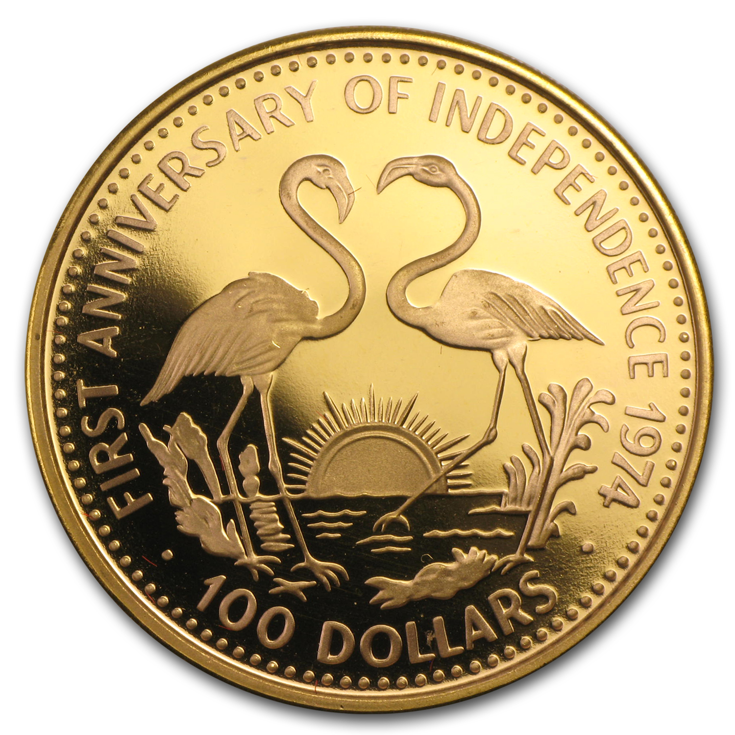 Buy 1974 Bahamas Proof Gold $100 Anniversary Of Independence | APMEX