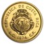 1974 Costa Rica Gold 1500 Colones Anteater BU