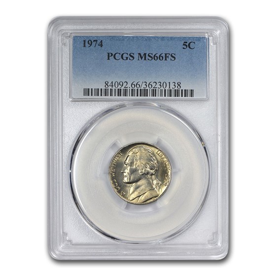 Buy 1974 Jefferson Nickel MS-66 PCGS (Full Steps) | APMEX