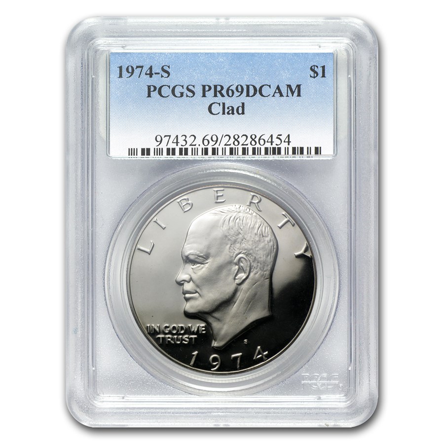 1974-S Clad Eisenhower Dollar PR-69 PCGS