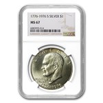 1974-S Eisenhower Silver Dollar MS-67 NGC