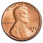 1975-D Lincoln Cent 50-Coin Roll BU