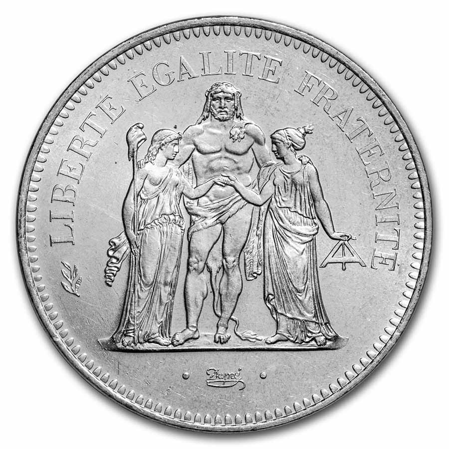 Buy 1975 France Silver 50 Francs Hercules BU | APMEX