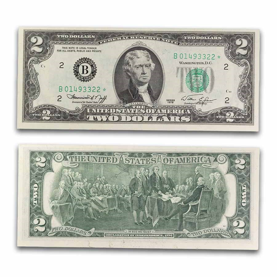 1976* (B-New York) $2.00 FRN CU (Fr#1935-B*) Star Note