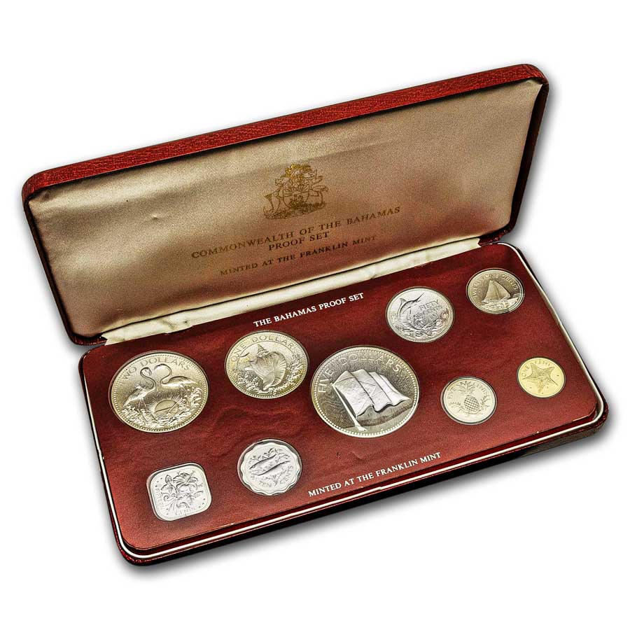 Buy 1976 Bahamas 9-Coin Proof Set w/Box & COA | APMEX