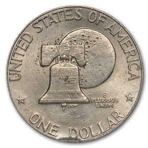 Buy 1976-d Clad Eisenhower Dollar Au (clipped Planchet Error) 