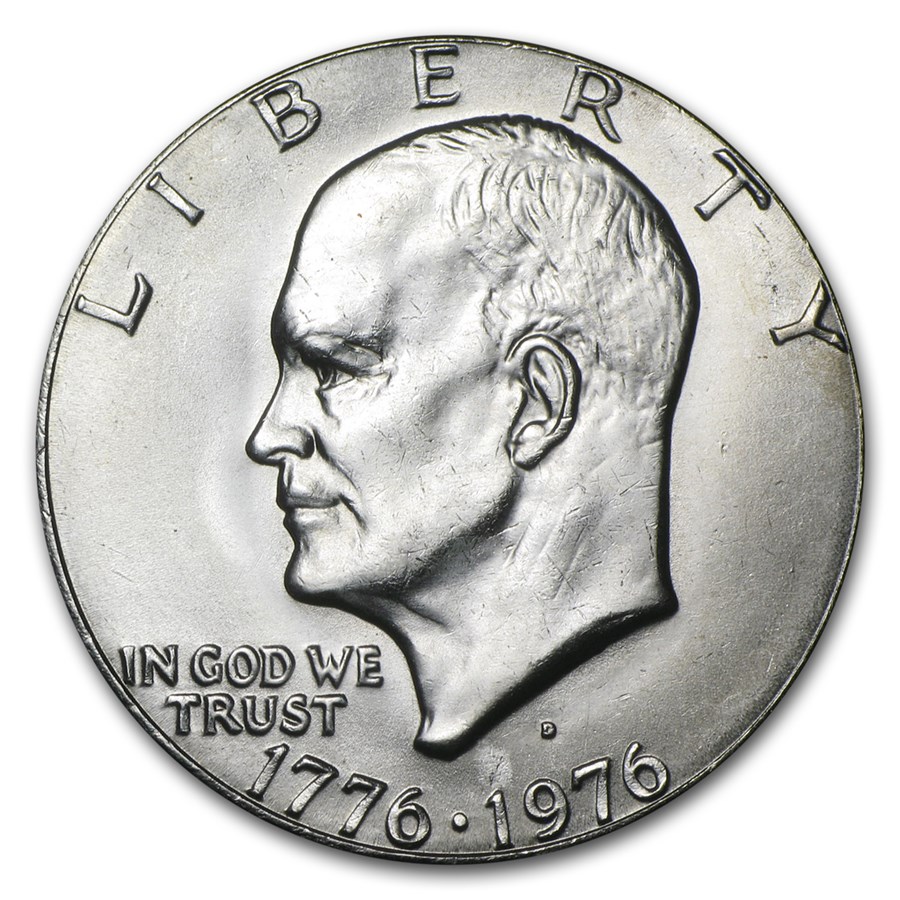 1976-D Clad Eisenhower Dollar BU (Type-1)