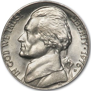 1976-D Jefferson Nickel BU