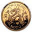 1976 Hong Kong Gold $1000 Year of the Dragon PF-69 NGC w/Box&COA