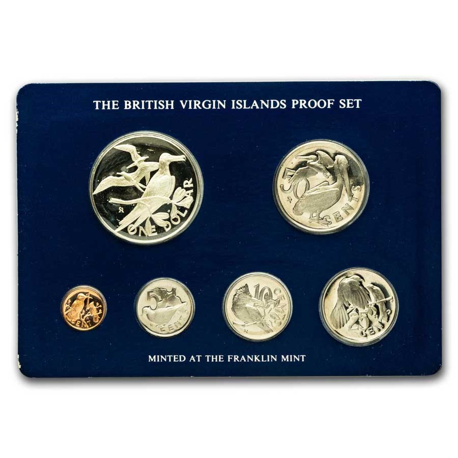 1978 British Virgin Islands 6-Coin Proof Set (w/Box & COA)