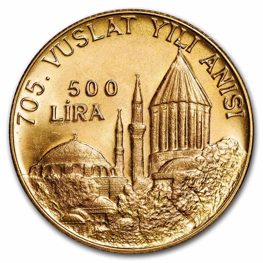 Buy 1978 Turkey Gold 500 Lira Rumi Proof | APMEX