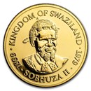 1979 (1921-1979) Swaziland 1/2 oz Gold 1 Lilangeni Sobhuza II BU