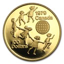 1979 Canada 1/2 oz Proof Gold $100 Year of the Child