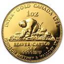1979 Canada 1 oz Gold JM & Mallory Beaver/Castor Medal