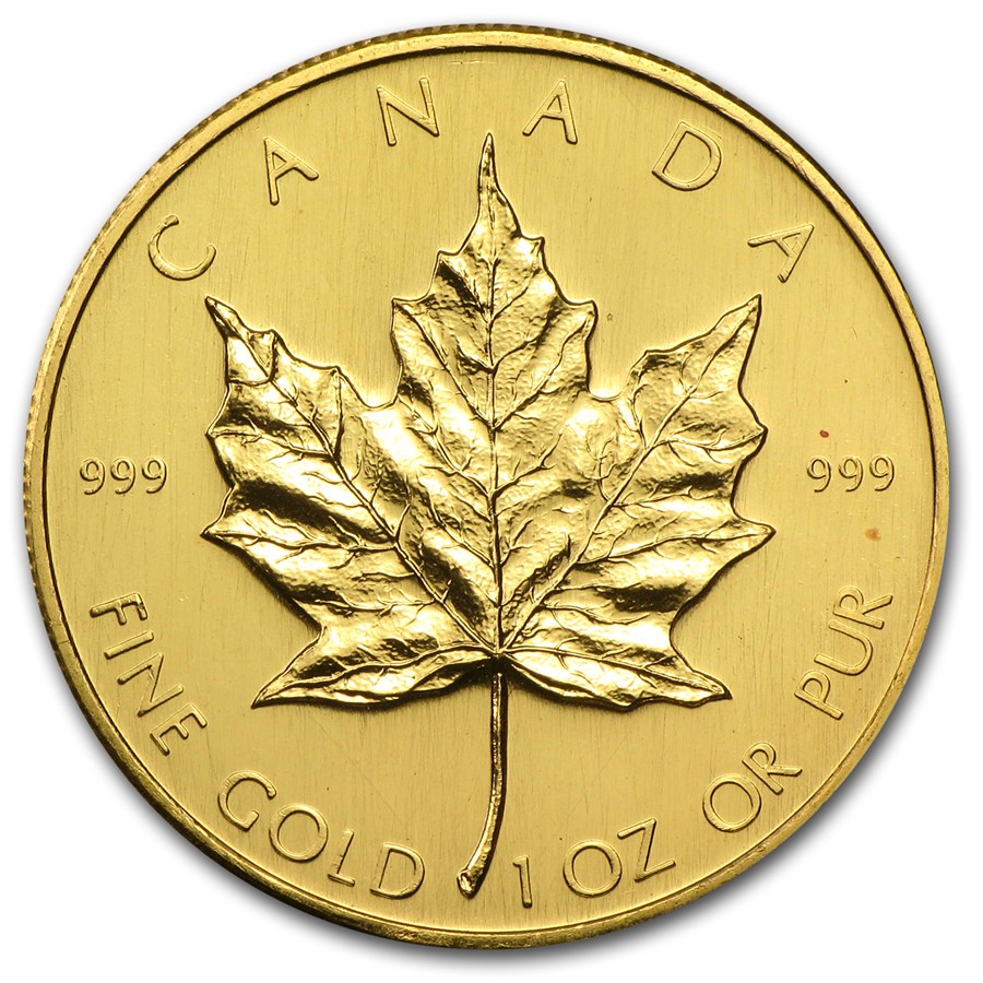 1980 Canada 1 oz Gold Maple Leaf BU