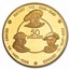 1980 Cayman Islands Proof Gold 50 Dollars House of Tudor