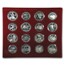 1980 Russia 28-Coin Olympics Silver Proof Set (Crimson)