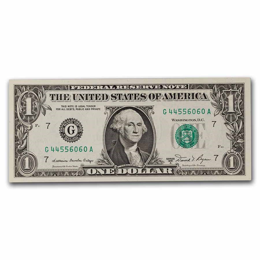 1981-A (G-Chicago) $1.00 FRN CU (Fr#1912-G)