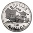 1981 Canada Silver Dollar Proof (Transcontinental Railroad w/OGP)