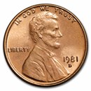 1981-D Lincoln Cent BU (Red)