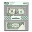 1981 (H-St. Louis) $1 FRN CU-64 PPQ PCGS Pre-Back Print Foldover