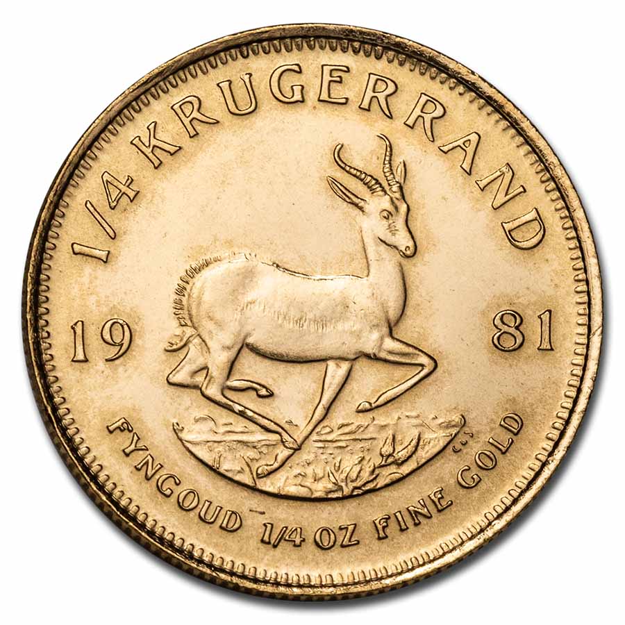 Buy 1981 South Africa 1/4 oz Gold Krugerrand BU | APMEX
