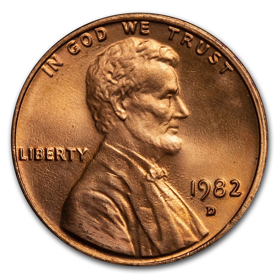 1982-D Lincoln Cent BU (Zinc, Large Date)