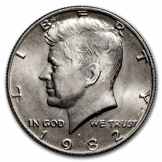 Buy 1982-P Kennedy Half Dollar BU (NO-FG Variety) | APMEX