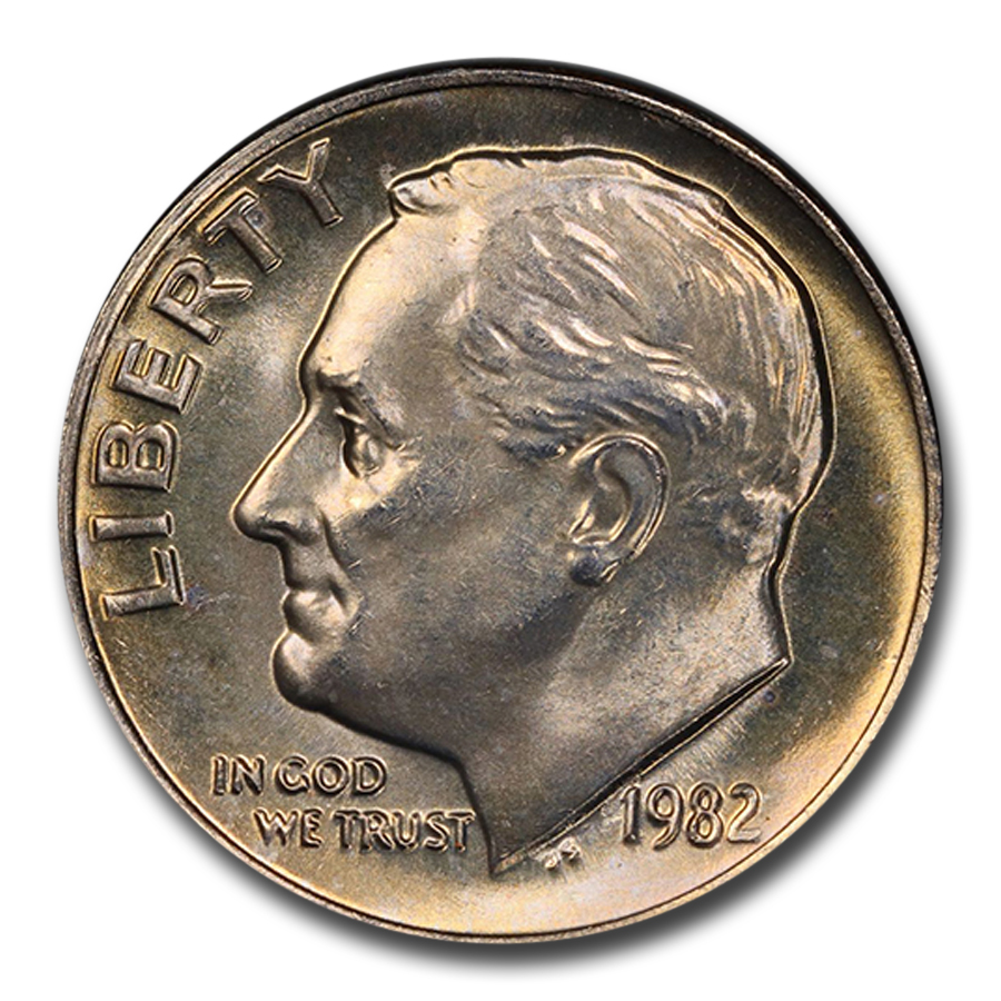 Buy 1982 Roosevelt Dime MS-66 PCGS (FB, No Mintmark, Strong) | APMEX