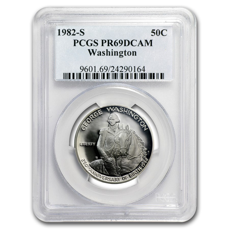 1982-S Silver George Washington 1/2 Dollar Commem PR-69 PCGS