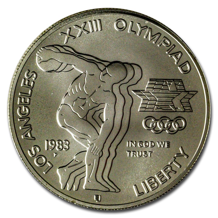 1983-P Olympic $1 Silver Commem BU (Capsule Only)